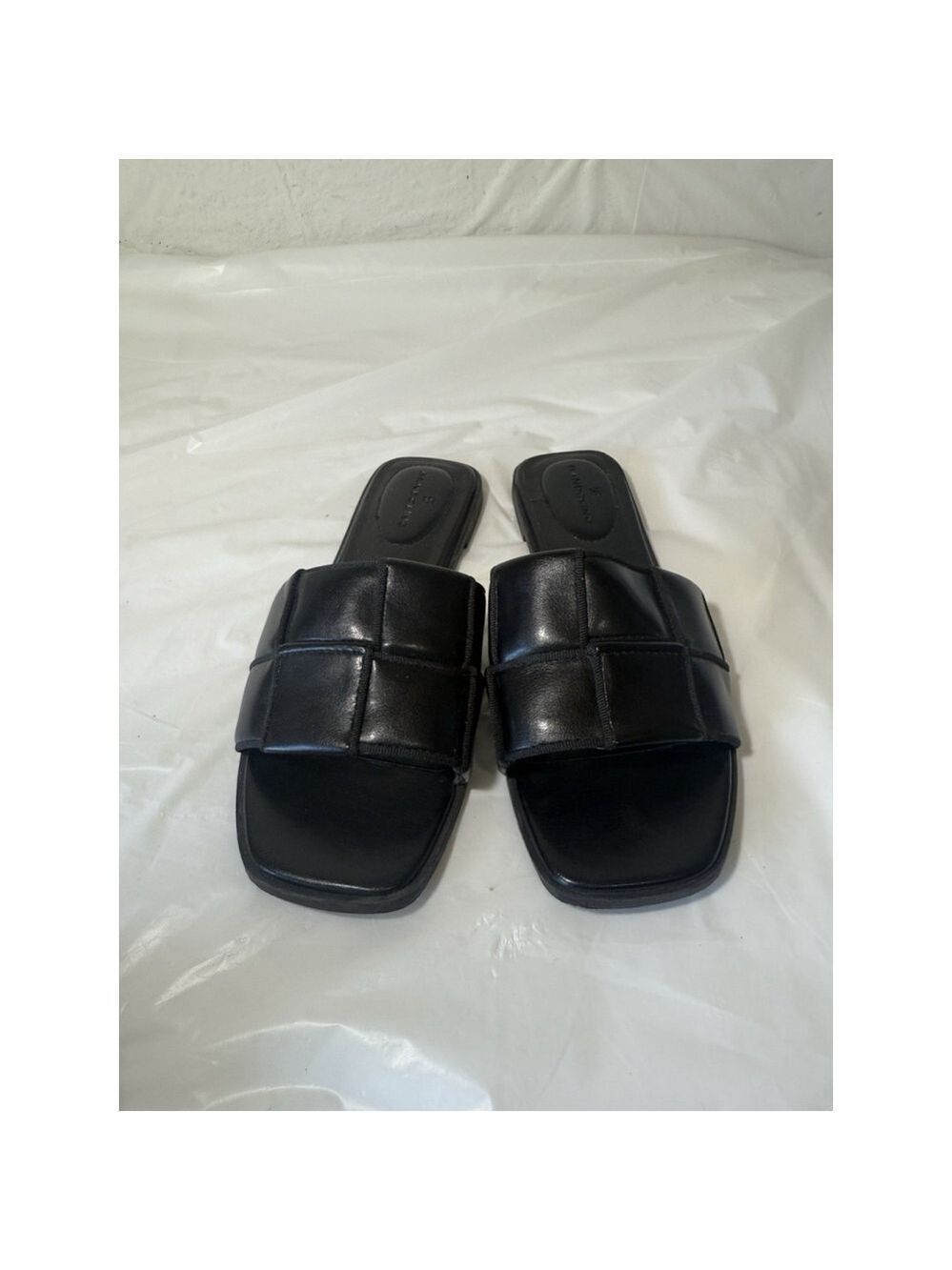 Bandolino Deedee Women's Sandal Black Leather sz 7.5M
